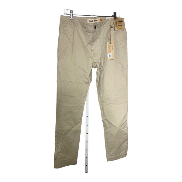 NWT Tailor Vintage Slim Fit Chino Pants 34x32 Mens Khaki Comfort Stretch Casual